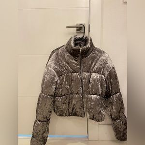 Pretty Little Thing Velvet Puffer